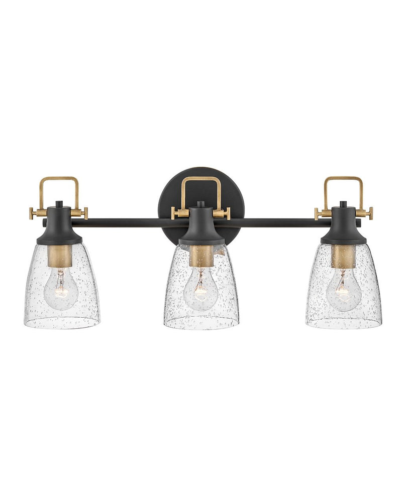 Easton 3-Light Bath Vanity Light in Black