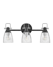 Easton 3-Light Bath Vanity Light in Black