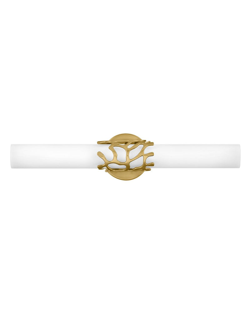 Lyra 22.5" LED Bath Vanity Light in Lacquered Brass