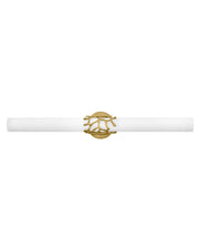 Lyra 31.25" LED Bath Vanity Light in Lacquered Brass