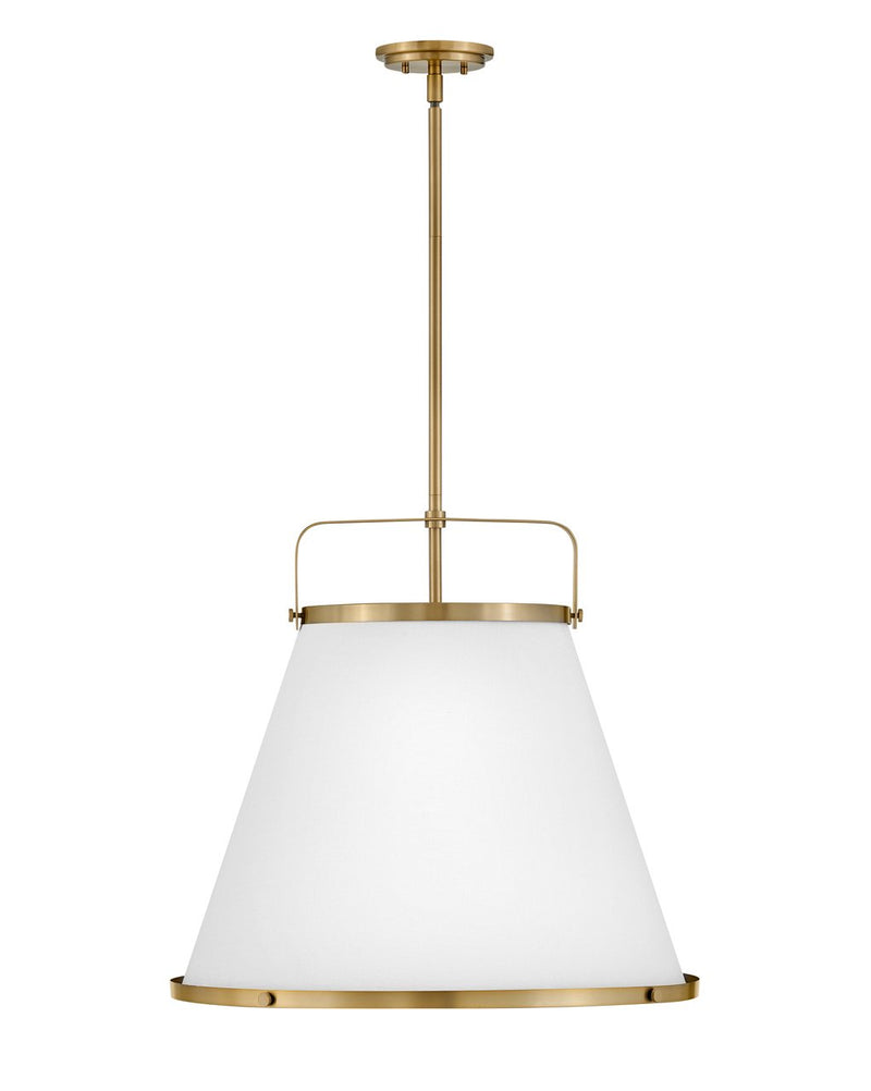 Lexi 3-Light Drum Pendant in Lacquered Brass