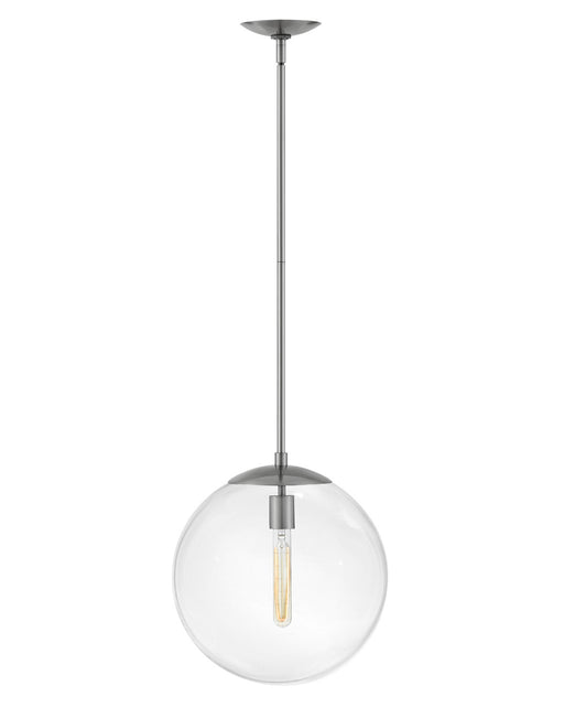 Warby One Light Pendant in Polished Antique Nickel - Lamps Expo