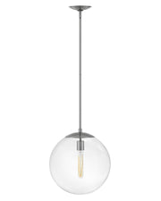 Warby Medium Pendant in Polished Antique Nickel