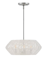 Luca 3-Light Drum Pendant in Polished Chrome