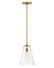 Vance Mini Pendant in Heritage Brass