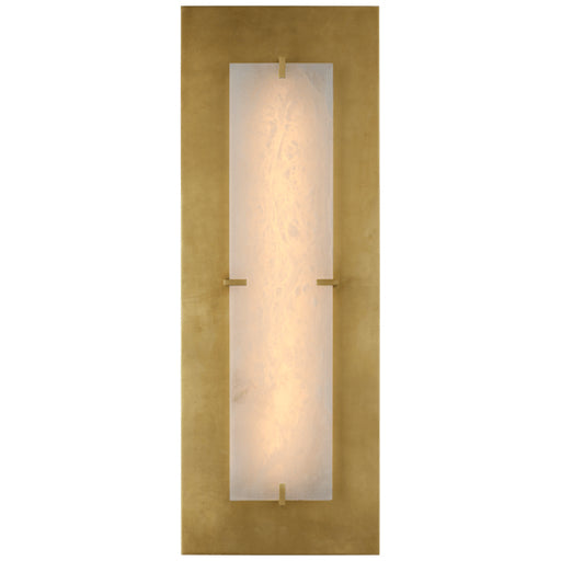 Dominica LED Wall Sconce in Gild and Alabaster