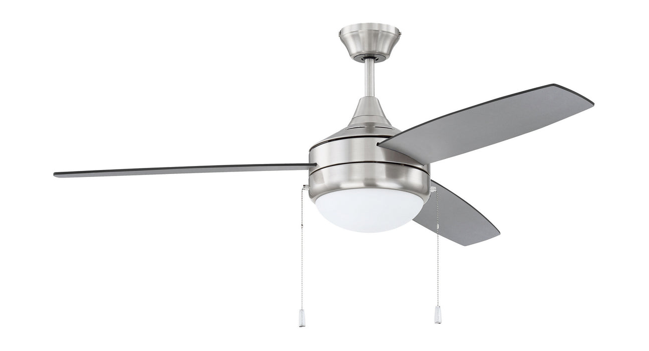 Phaze Energy Star 3-Blade 52" Ceiling Fan in Brushed Polished Nickel - Lamps Expo