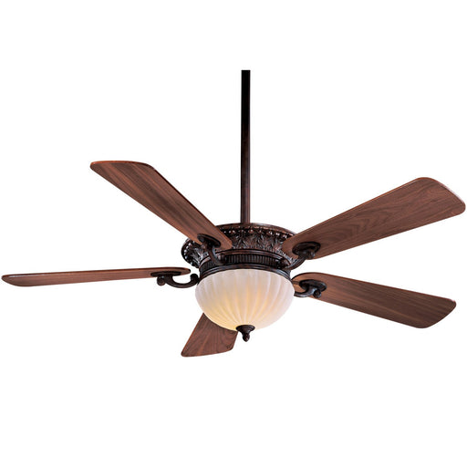 Volterra 52" LED Ceiling Fan in Volterra Bronze / Natual Walnut