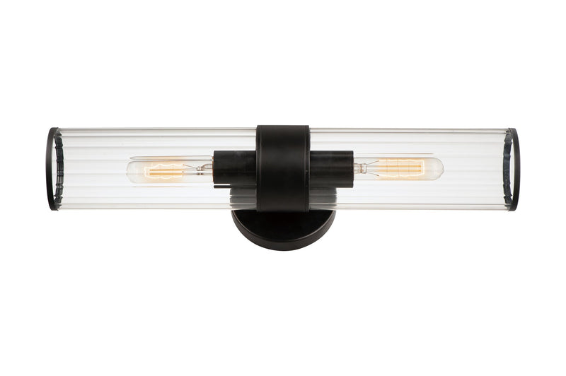 Crosby 2 Light Wall Sconce in Black
