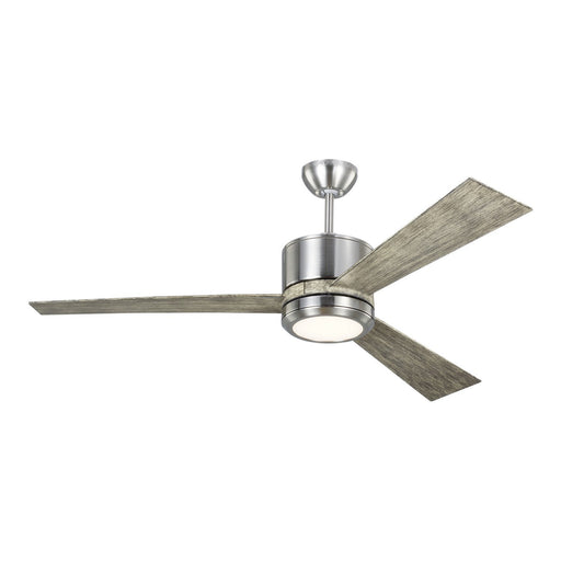 Vision 52" LED Ceiling Fan in Brushed Steel