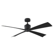 Launceton 56" Ceiling Fan in Midnight Black