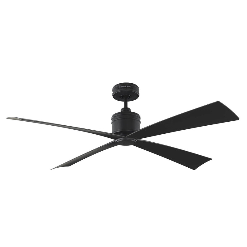 Launceton 56" Ceiling Fan in Midnight Black