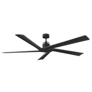 Aspen 70" Ceiling Fan in Midnight Black with Midnight Black Blades