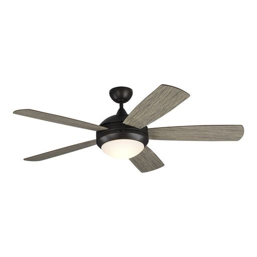 Discus 52" Remote LED Ceiling Fan in Aged Pewter
