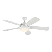 Discus 52" Remote LED Ceiling Fan in Matte White