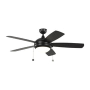Discus 52" Wet-Rated LED Ceiling Fan in Matte Black