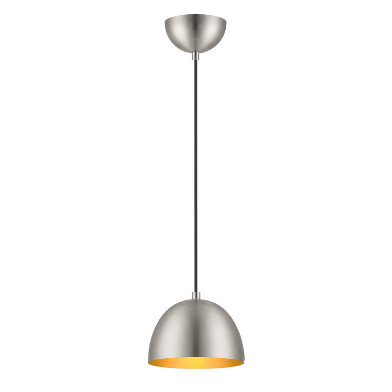 Tova 9" Pendant in Satin Nickel