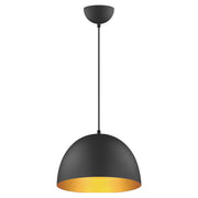 Tova 14" Pendant in Black / Gold