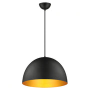 Tova 20" Pendant in Black / Gold