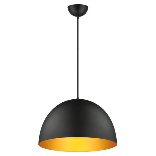 Tova 20" Pendant in Black / Gold