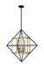 Pryor One Light Pendant in Antique Gold/Black