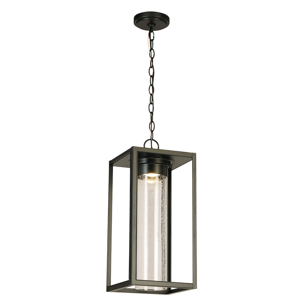 Walker Hill LED Outdoor Pendant in Matte Black