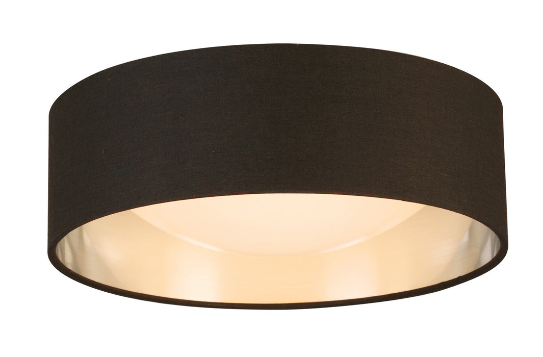 Orme LED Ceiling Mount in Black/Brushed Nickel