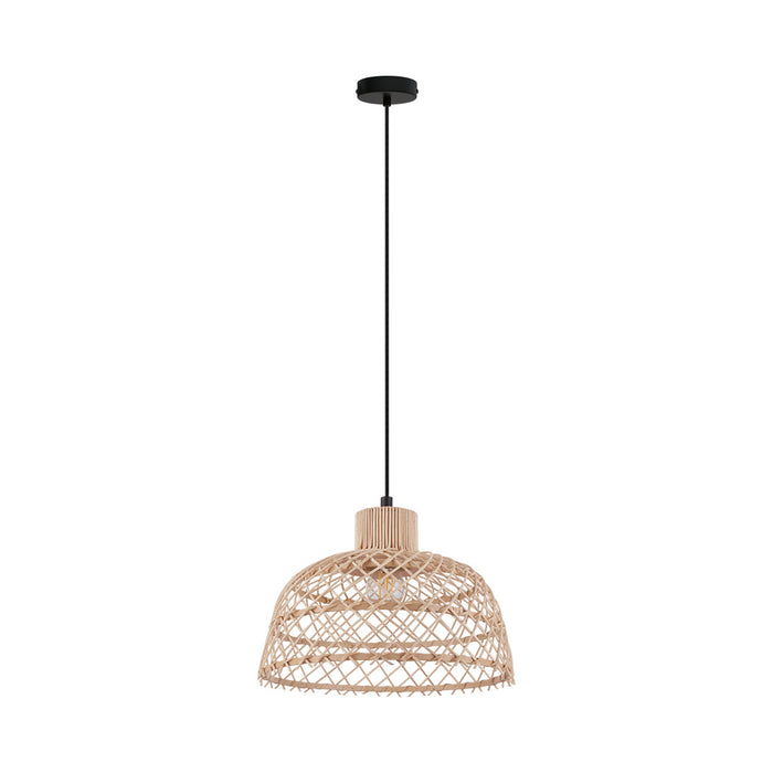 Ausnby One Light Pendant in Black