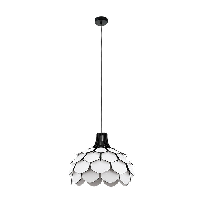 Morales One Light Pendant in White