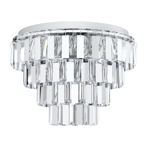 Erseka Seven Light Chandelier in Chrome