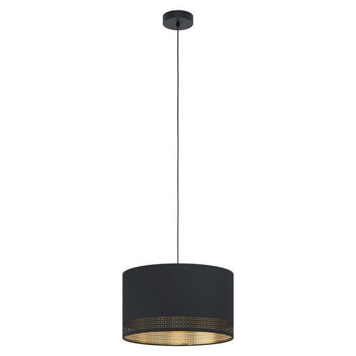 Esteperra One Light Pendant in Black