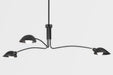 F7813-SBK - Leo 3-Light Pendant in Satin Black by Troy Lighting