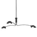 Leo 3-Light Pendant in Satin Black - Lamps Expo