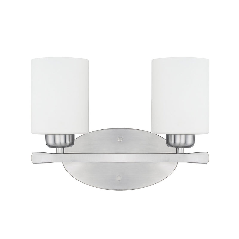 Dixon 2-Light Bath Vanity Light in Brushed Nickel