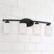 Dixon 4-Light Bath Vanity Light in Matte Black
