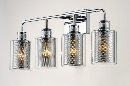 Filigree 4 Light Bath Vanity in Polished Chrome