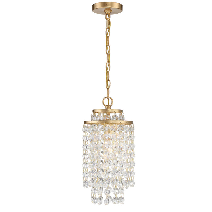 Gabrielle One Light Chandelier in Antique Gold