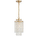 Gabrielle One Light Chandelier in Antique Gold