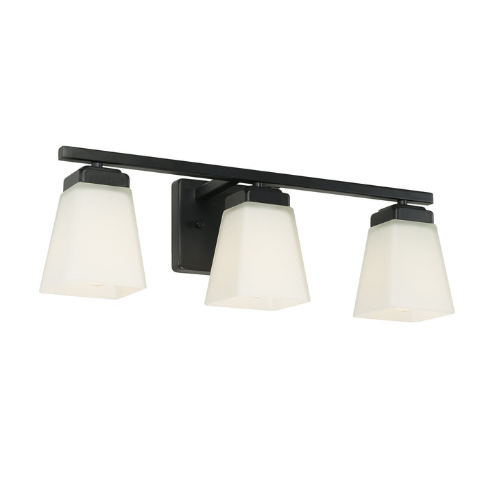 Baxley 3-Light Vanity in Matte Black - Lamps Expo