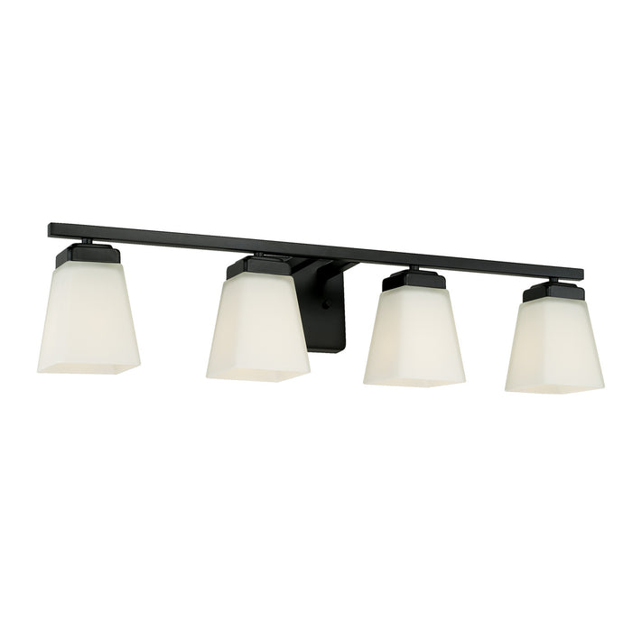 Baxley 4-Light Vanity in Matte Black - Lamps Expo