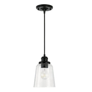 Fallon 1-Light Pendant in Matte Black - Lamps Expo