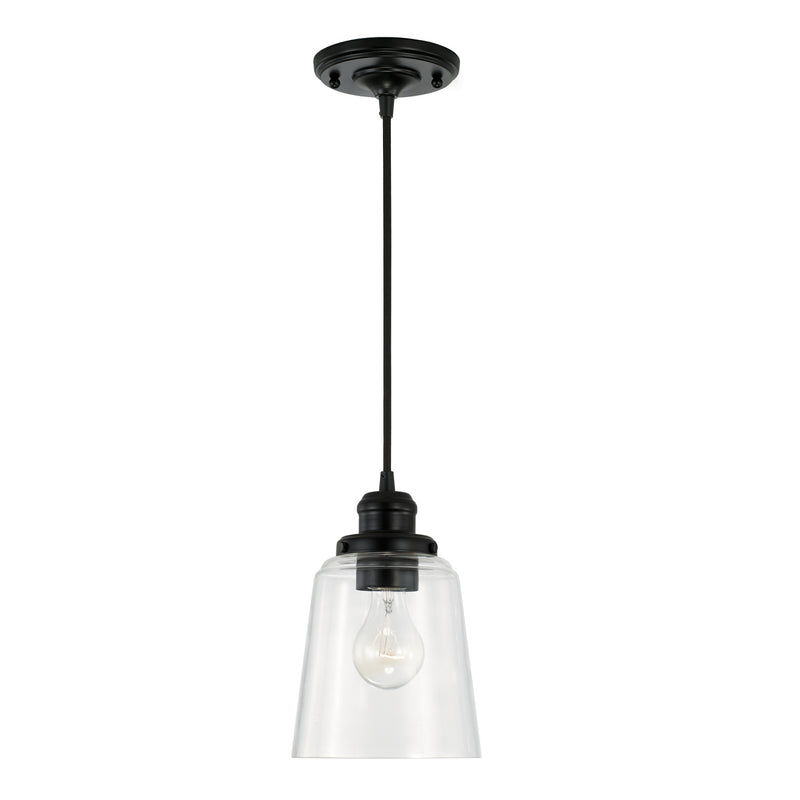 Fallon 1-Light Pendant in Matte Black - Lamps Expo