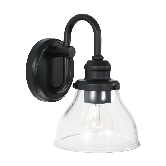 Baxter 1-Light Wall Sconce in Matte Black - Lamps Expo