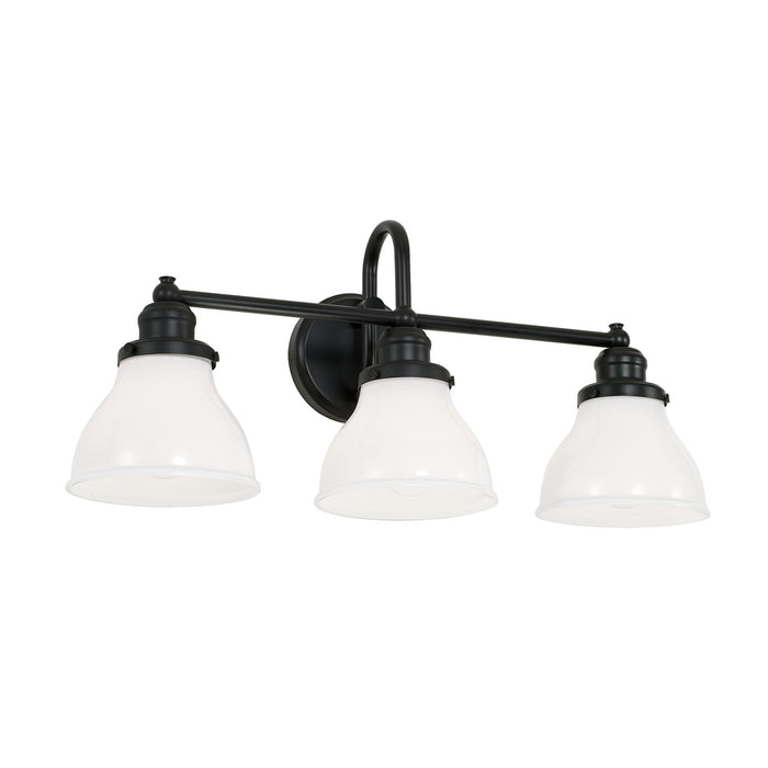 Baxter 3-Light Vanity in Matte Black - Lamps Expo