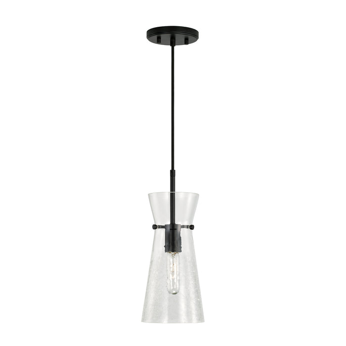 Mila 1-Light Pendant in Matte Black - Lamps Expo