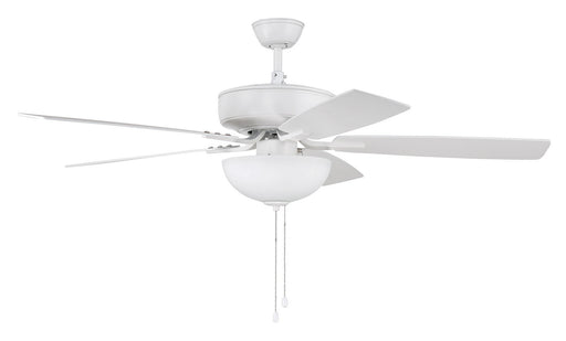 Pro Plus 211 White Bowl Light Kit 52" Ceiling Fan in White - Lamps Expo