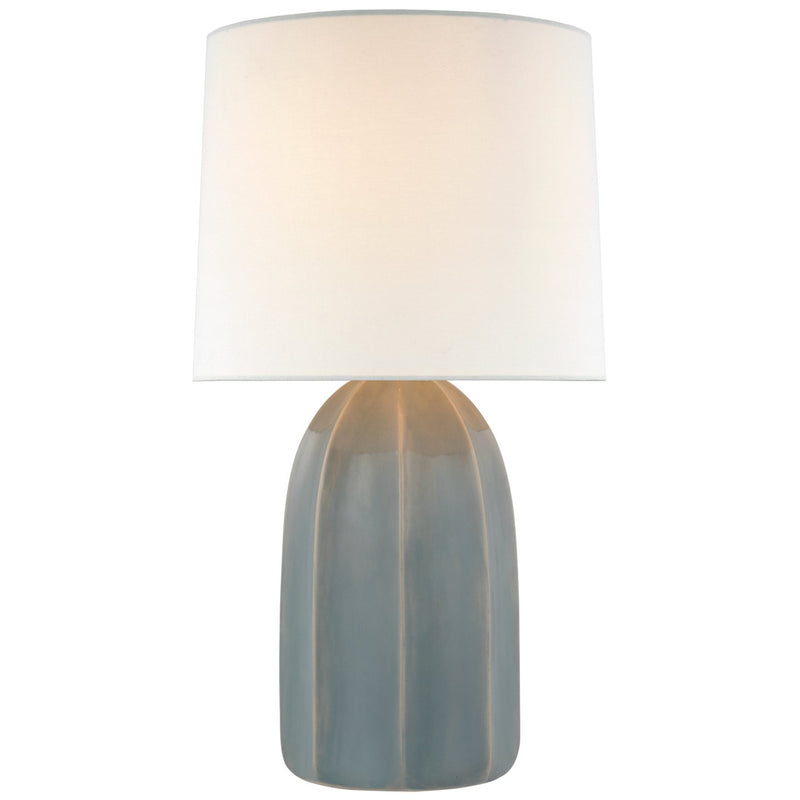 Melanie Large Table Lamp in Sky Gray