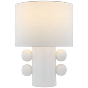 Tiglia Low Table Lamp in Plaster White