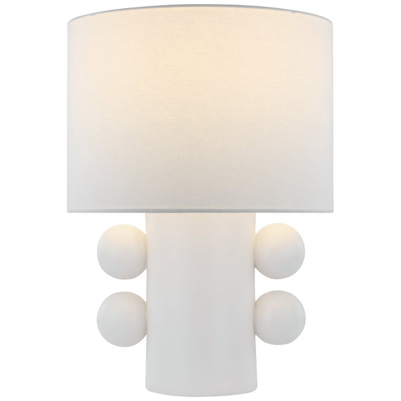 Tiglia Low Table Lamp in Plaster White