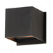Alumilux Cube LED Outdoor Wall Sconce in Black